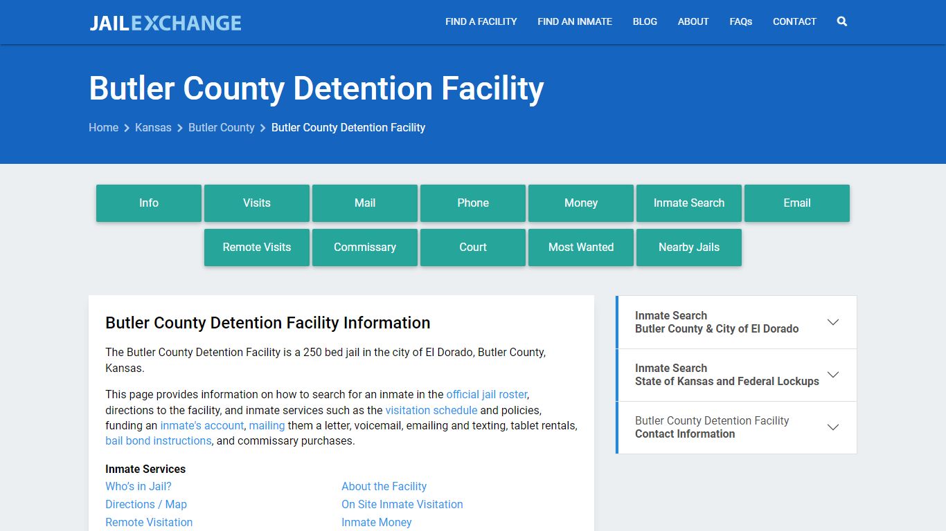 Butler County Detention Facility - Jail Exchange